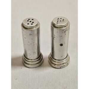 Coronet vintage aluminum salt and pepper shakers